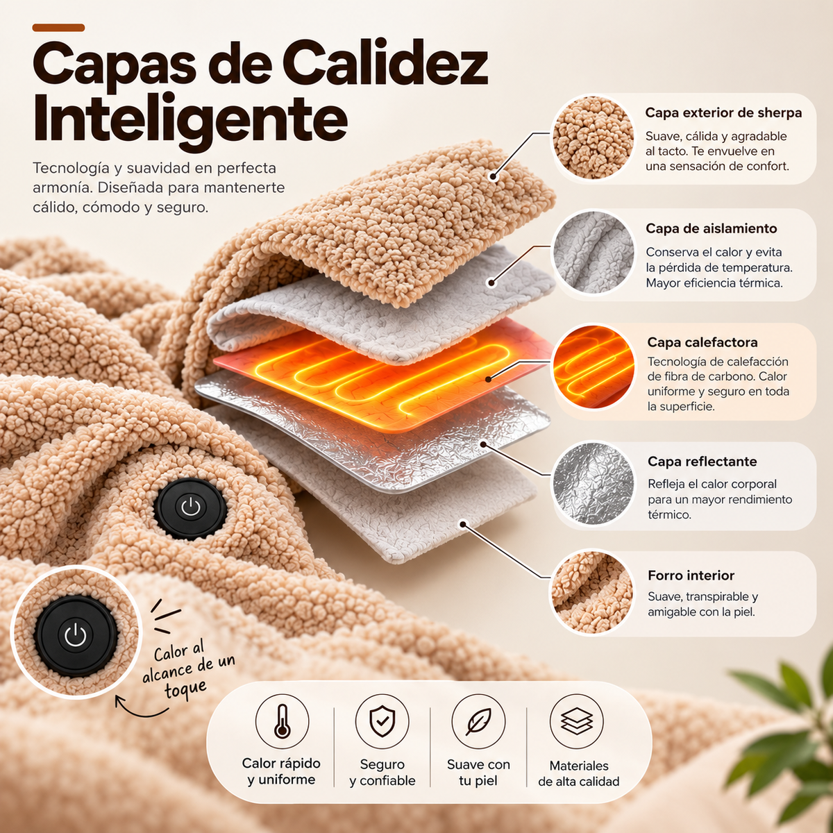 Manta Con Calefacción